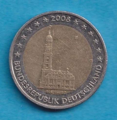 Deutschland 2 Euro 2008 Hamburg F