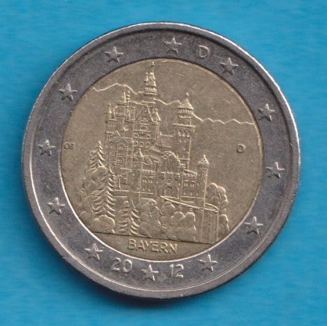  Deutschland 2 Euro 2012 Bayern D   