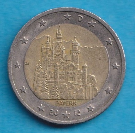  Deutschland 2 Euro 2012 Bayern J   