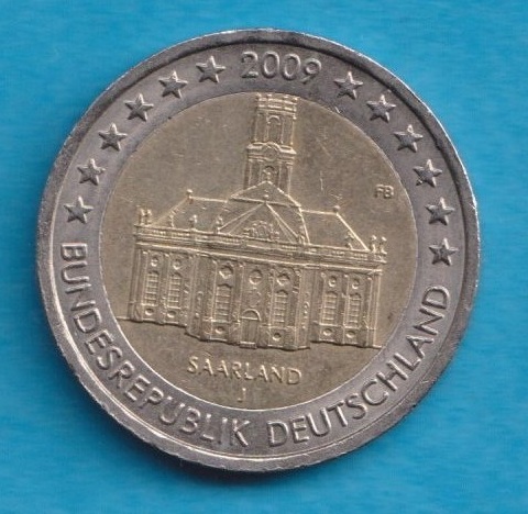Deutschland 2 Euro 2009 Saarland J