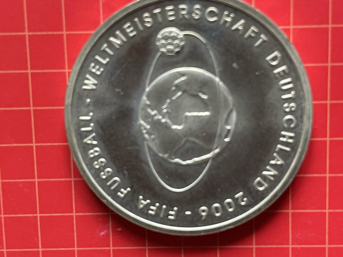 Deutschland Euro 10 Silbermünze 925er 2004 zur WM 2006