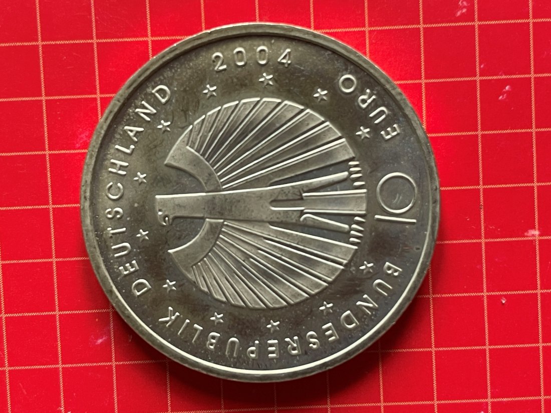  Deutschland Euro 10 Silbermünze 925er 2004 zur WM 2006   