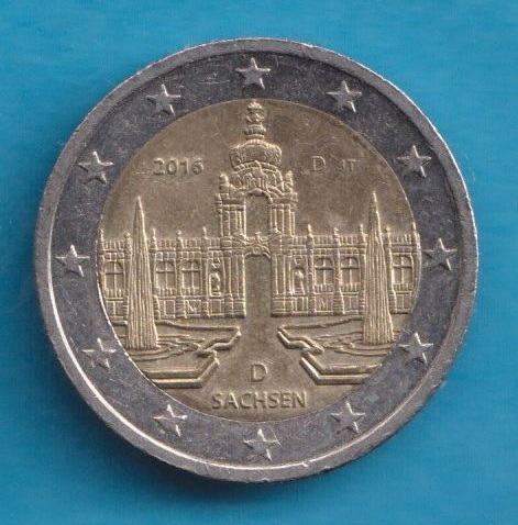  Deutschland 2 Euro 2016 Sachsen D   