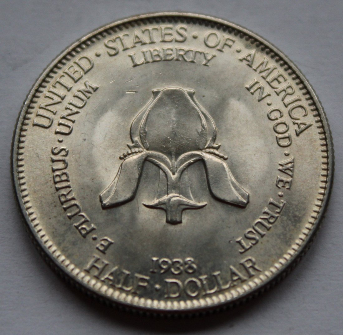  USA Half Dollar 1938 New Rochelle   
