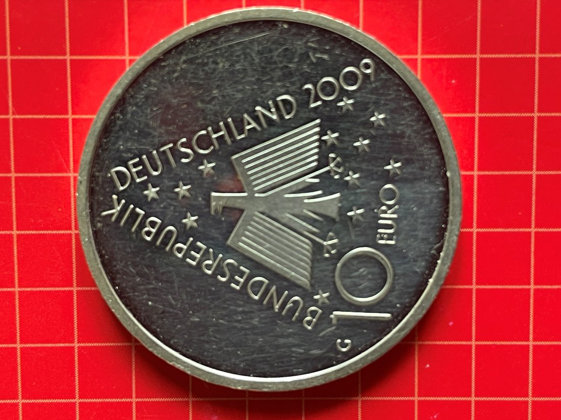  Deutschland Euro 10 Silbermünze 925er 2009 Deutsche Jugendherbergen   