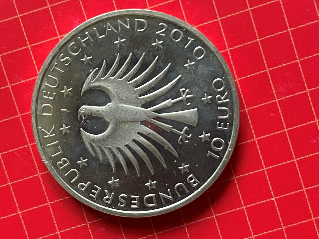  Deutschland Euro 10 Silbermünze 925er 2010 Robert Schumann   