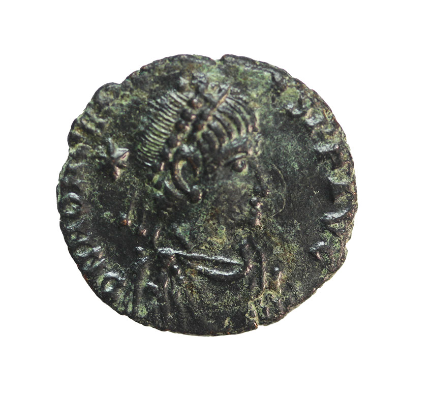  Honorius 406-408 AD,Antioch ,AE 14 mm ,1,28 g.,   