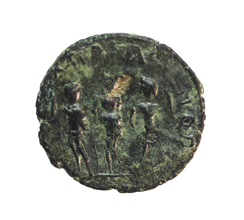  Honorius 406-408 AD,Antioch ,AE 14 mm ,1,28 g.,   