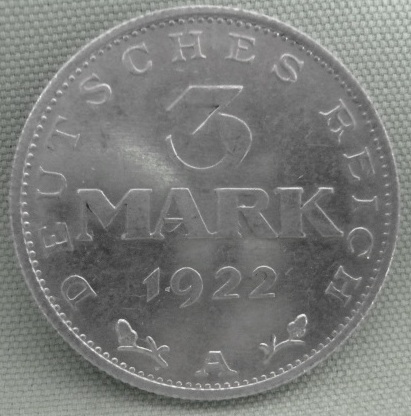  3 Mark 1922 A, J 302   