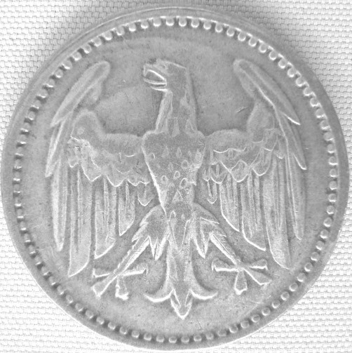  3 Mark 1924 G, J 312 Ag 500 7,5 g fein   