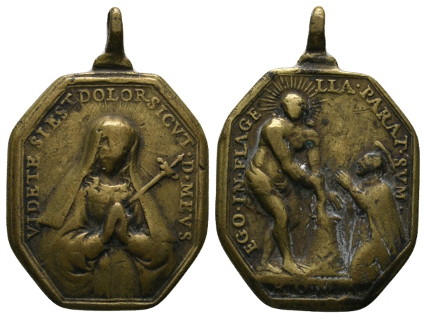  Medaille o.J.; Bronze, gehenkelt, 20,96 g; B32 x H37/48 mm   