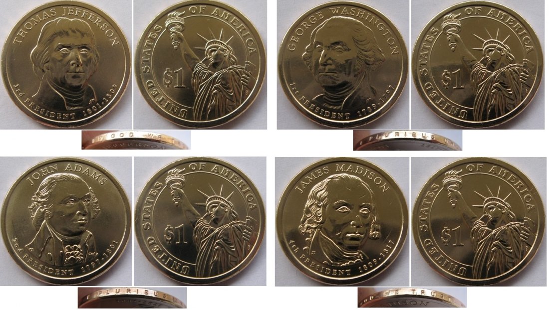  2007, USA, Mint Set/Blister - Presidential $ 1 coins   