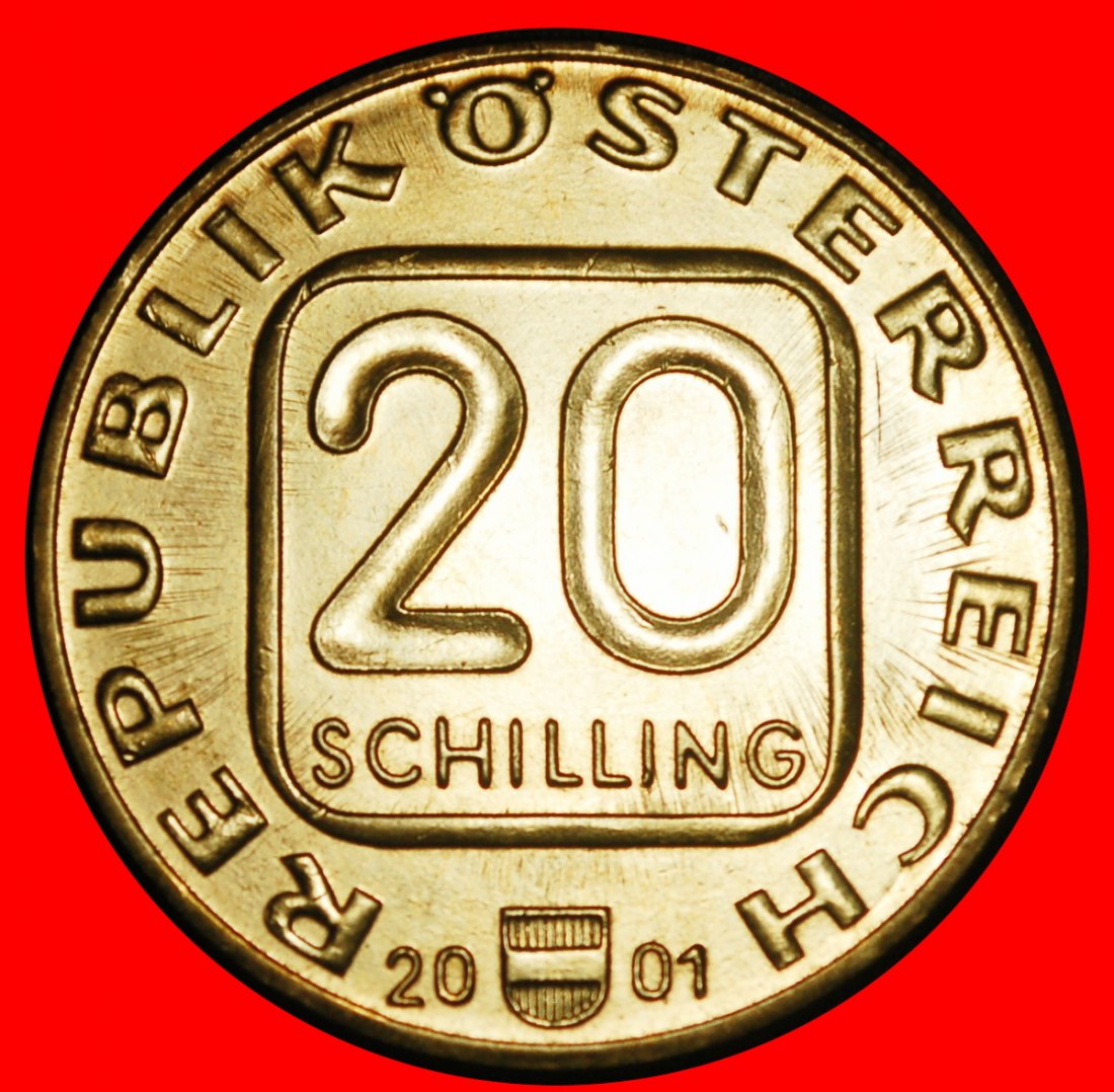  Ⰿ BOHEMIA 1801-1862: AUSTRIA ★ 20 SHILLINGS 2001 UNC! ★LOW START★NO RESERVE!   