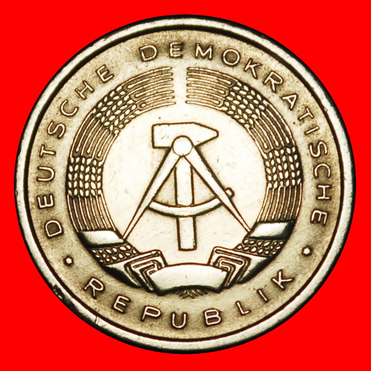  Ⰿ HAMMER AND COMPASS (1960-1990): GERMANY ★ 1 PFENNIG 1980A! DIES IV D! LUSTRE★LOW START★NO RESERVE!   