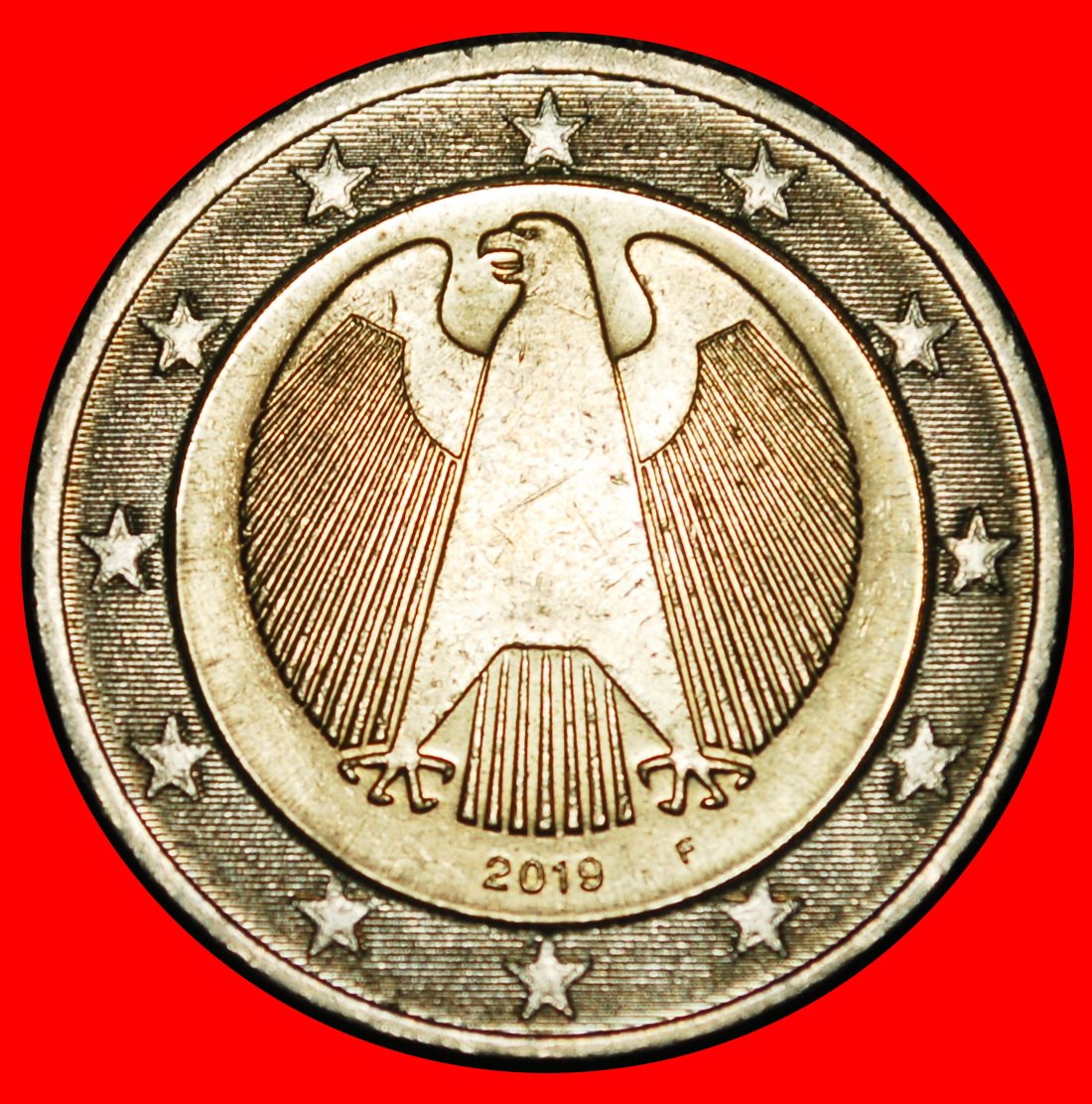  Ⰿ NON-PHALLIC (2008-2026): GERMANY ★ 2 EUROS 2019F BADEN-WUERTTEMBERG! DIE I!★LOW START★NO RESERVE!   