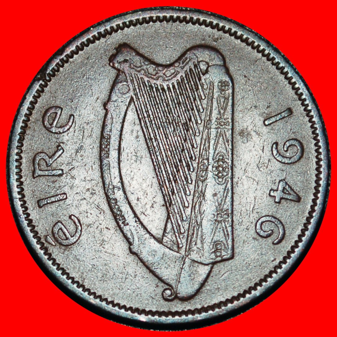  Ⰿ GREAT BRITAIN (1939-1967): IRELAND ★ 1/2 PENNY 1946 PIG! UNCOMMON!★LOW START★NO RESERVE!   