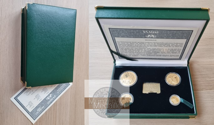 Südafrika  Natura Set MM-Frankfurt Feingold: 57,5g Elephant 1996 