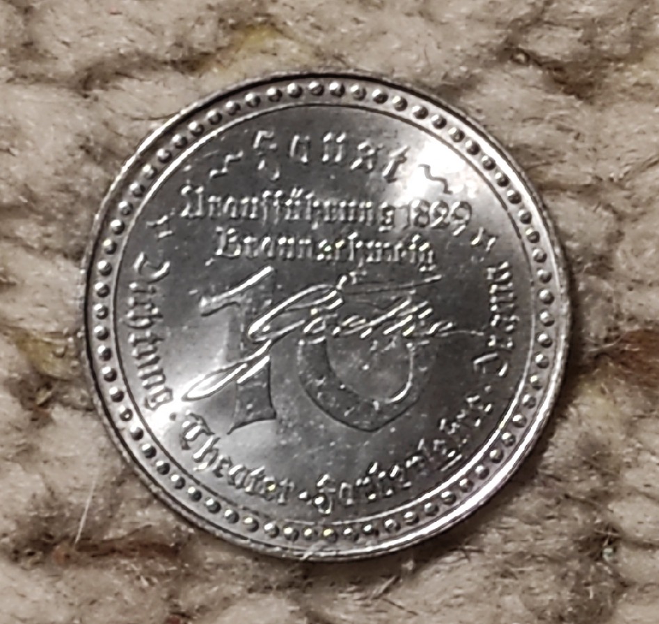  Gedenkmünze - J. W. von Goethe - Faust Uraufführung 1829 Braunschweig   