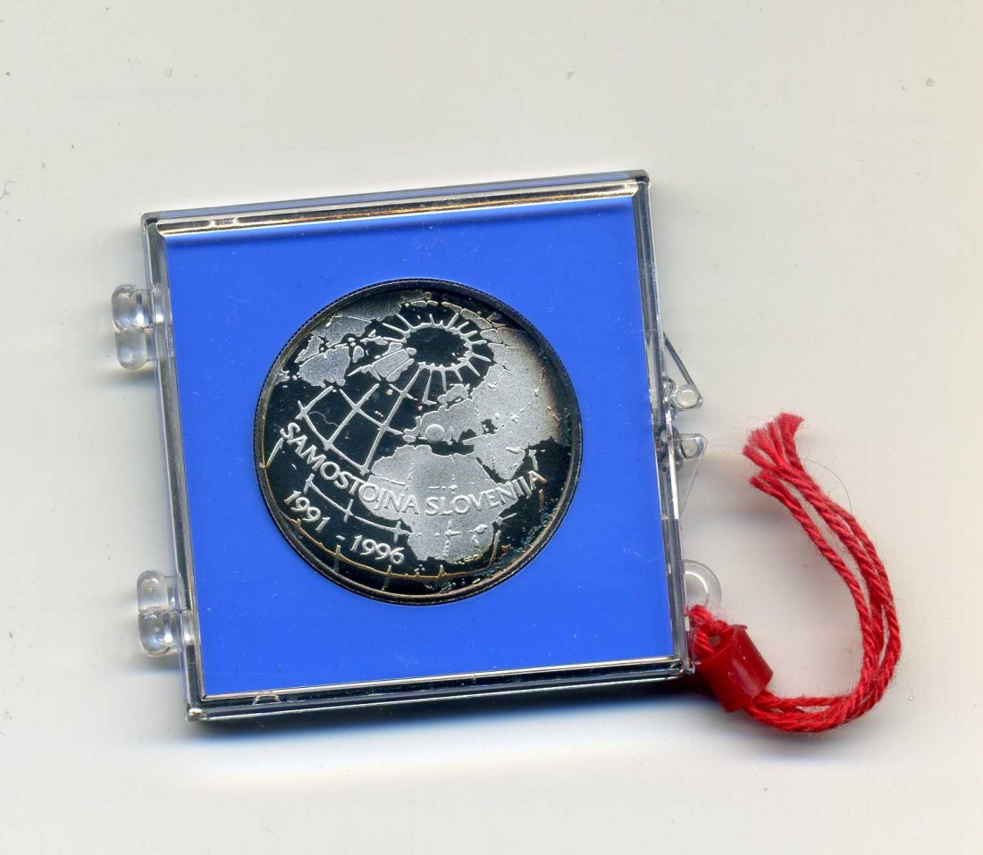  Slowenien 500 Tolar 1996 5 Jahre Unabhängigkeit PP OVP+Zertifikat RAR 3000 Stück   