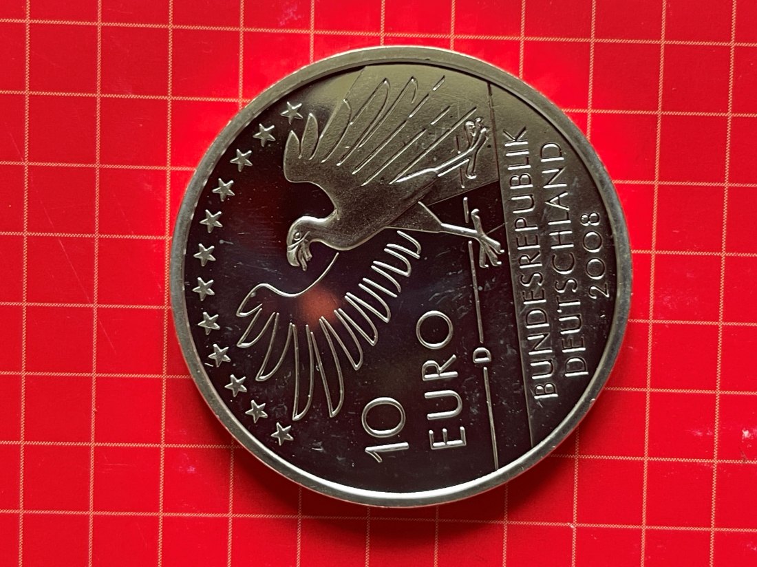  Deutschland Euro 10 Silbermünze 925er 2008 Carl Spitzweg   