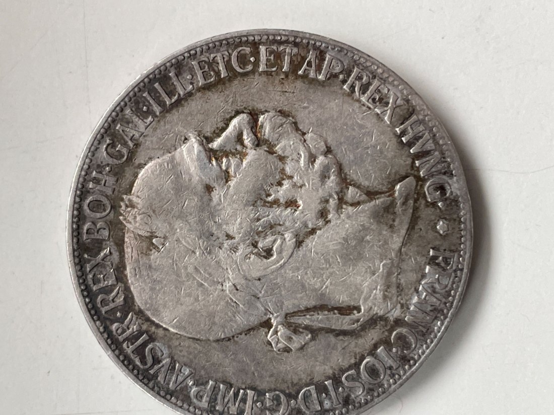  Österreich Ungarn 5 Korona Franz Josef 1900 silber Doppeladler   