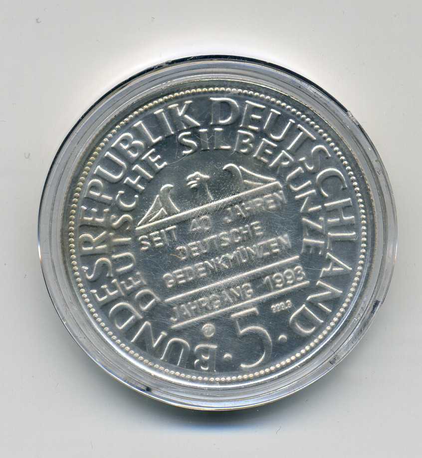  5 DM Humboldt als 1 Unze Feinsilber Prägung stempelglanz   