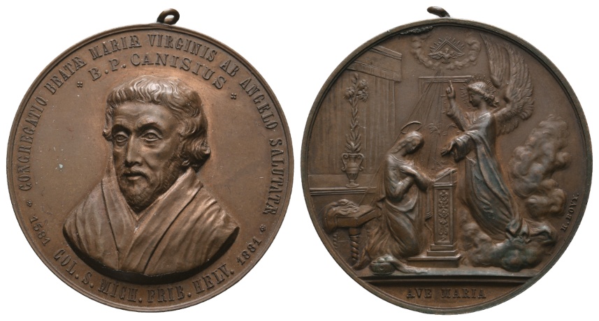  Medaille o.J.; Bronze, tragbar; 50,29 g ; Ø 44,9 mm   