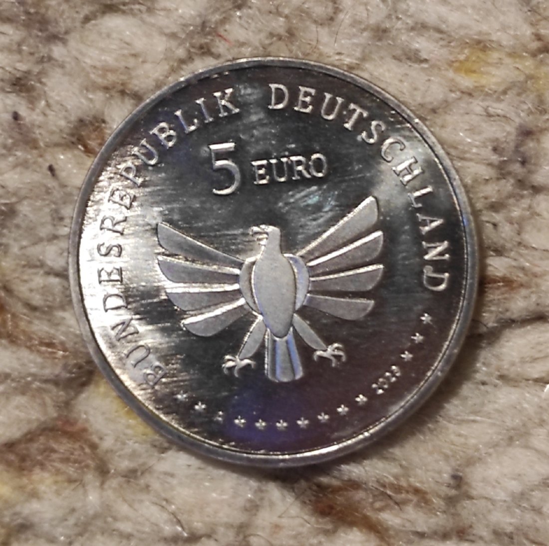  Deutschland 5 Euro 2023 Wunderwelt der Insekten, Marienkäfer   