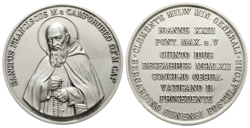  Medaille o.J.; versilberte Bronze, 57,84 g; Ø 51 mm   