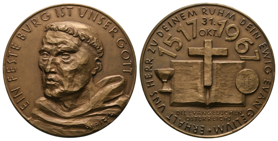  Bronzegußmedaille 1967; 49,07 g ; Ø 50 mm   