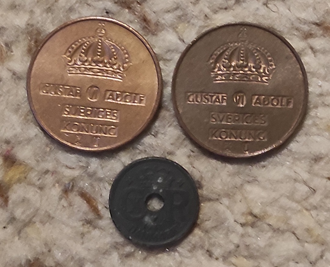  D 114: Schweden/Dänemark Lot mit 3 Münzen   