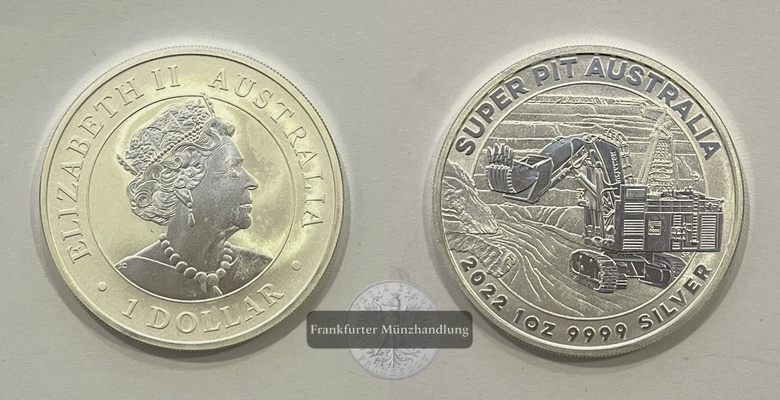  Australien  1 Dollar  2022 Super Pit KM#4358 FM-Frankfurt  Feinsilber: 31,1g   