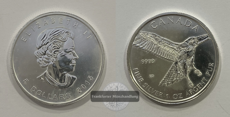  Canada 5 Dollars 2016 KM#153 FM-Frankfurt Feinsilber: 31,1g   
