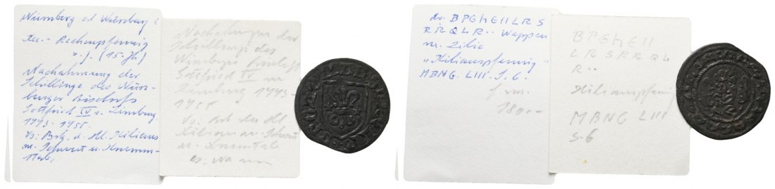  Altdeutschland; Rechenpfennig Nürnberg; 15. Jahrhundert   