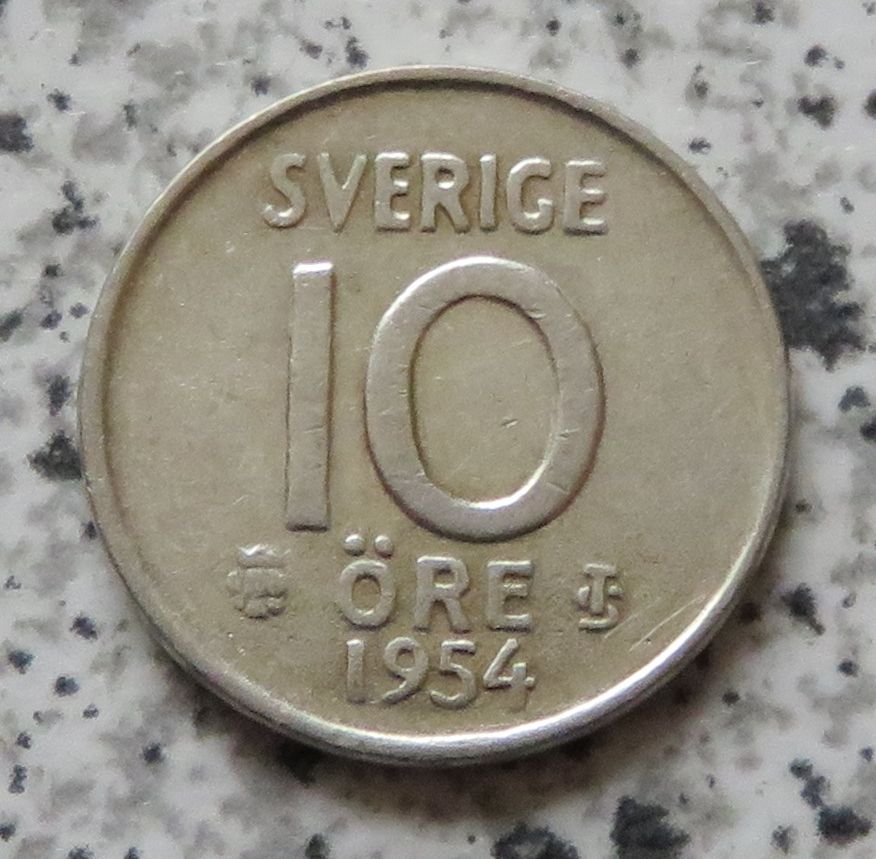  Schweden 10 Öre 1954   