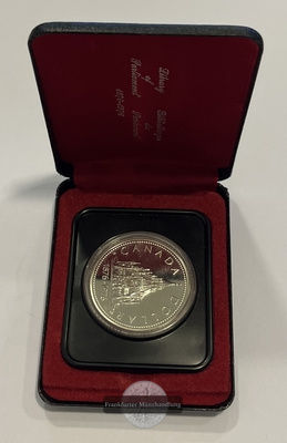  Kanada 1 Dollar 1976 Parlamentsbibliothek KM#106 FM-Frankfurt Feinsilber: 11,65g   