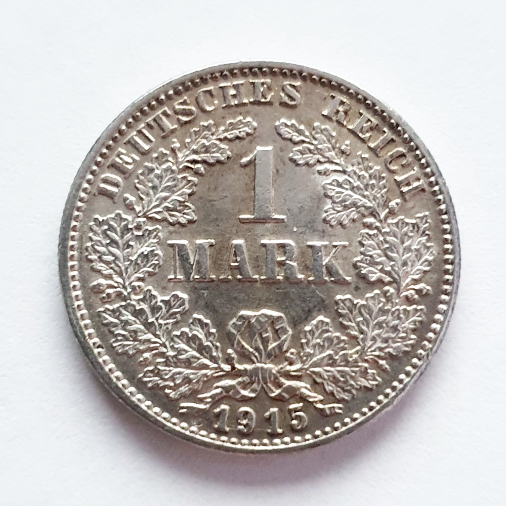  1 Mark 1915 G Kaiserreich vz/Stgl. #2   
