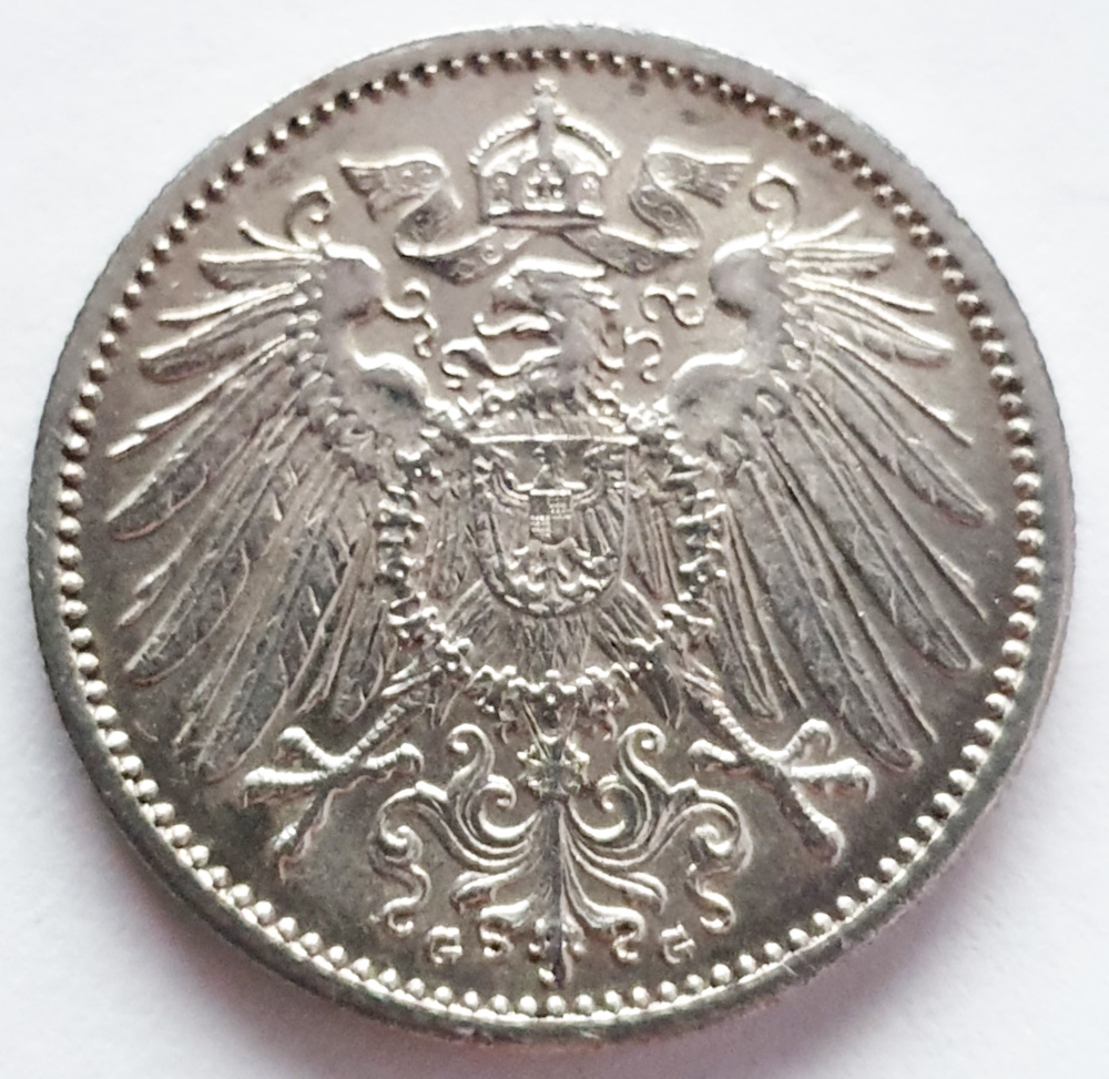  1 Mark 1915 G Kaiserreich vz/Stgl. #2   