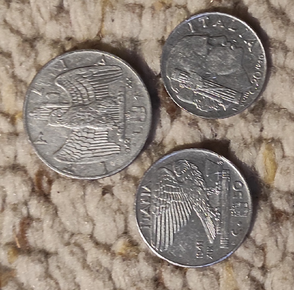 Italien Münzlot mit 3 älteren Münzen   