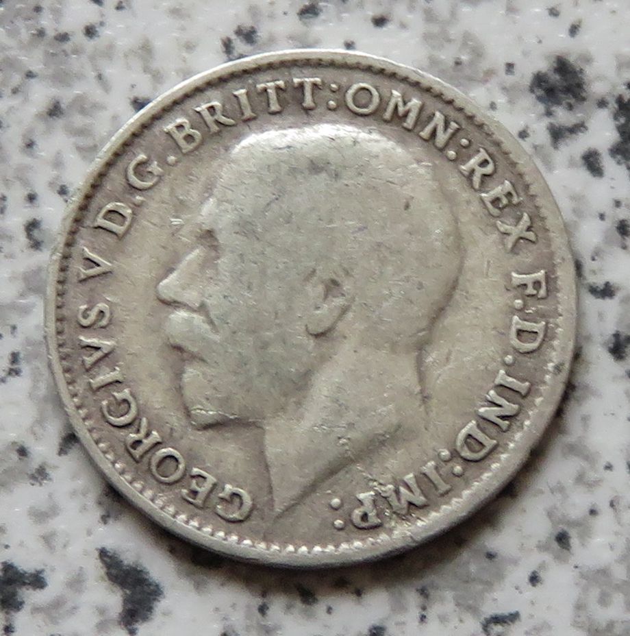  Großbritannien 3 Pence 1916   