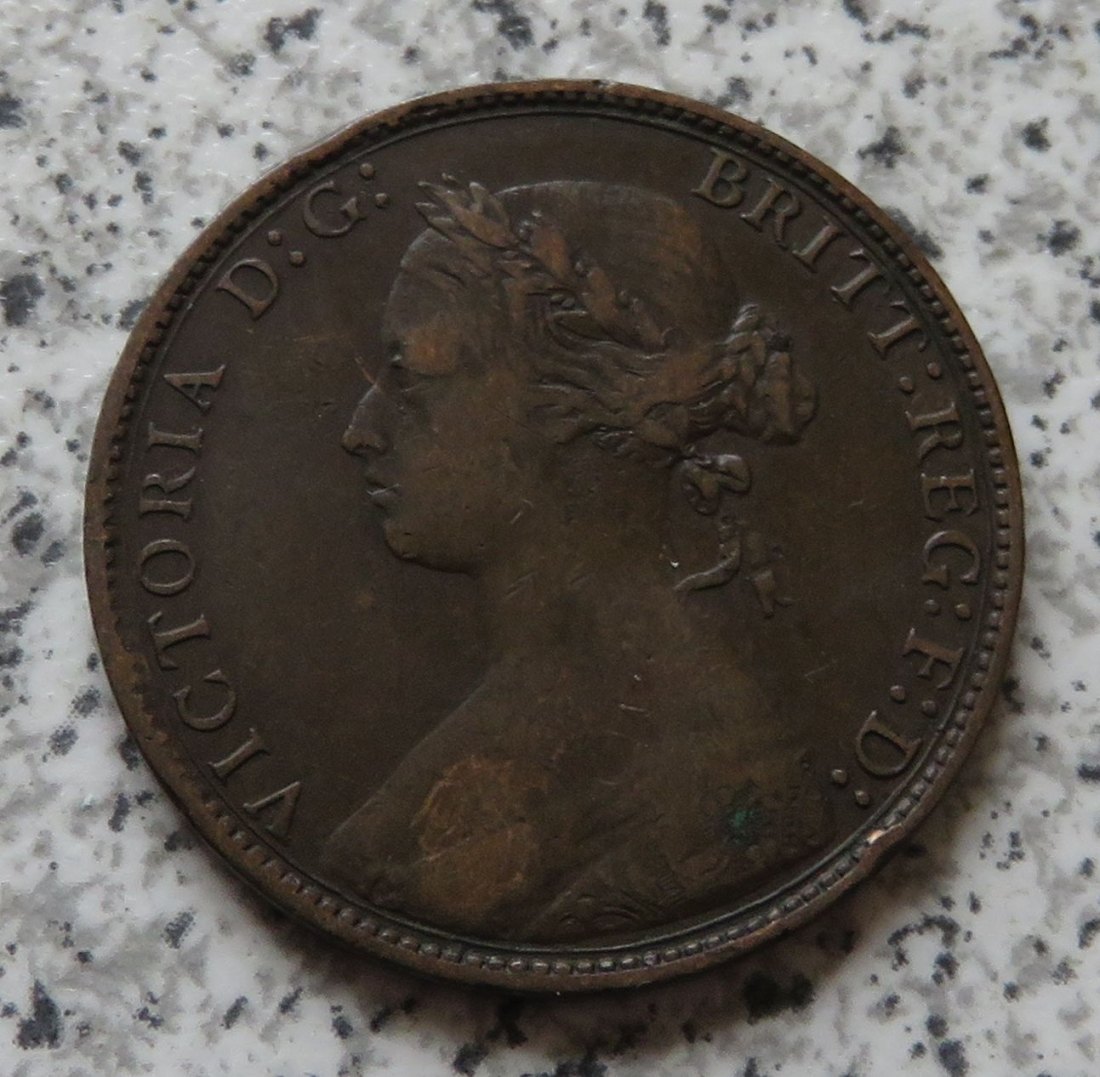  Großbritannien half Penny 1875 / Großbritannien 1/2 Penny 1875   