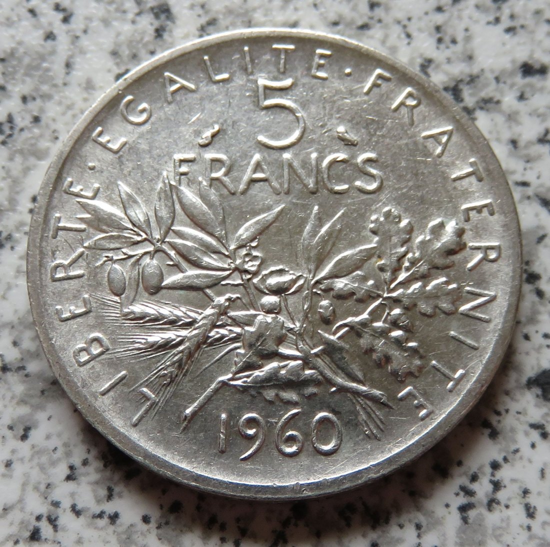  Frankreich 5 Francs 1960   