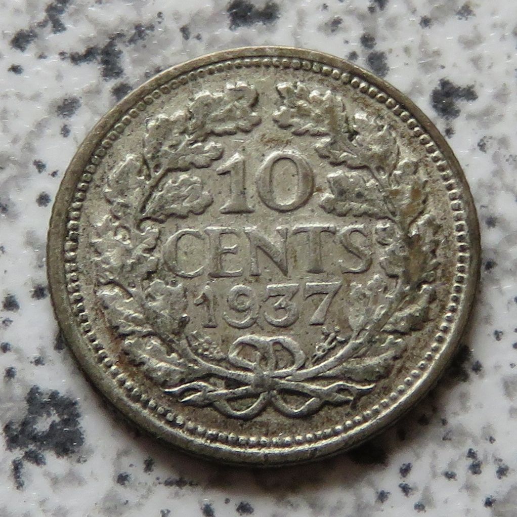  Niederlande 10 Cents 1937   
