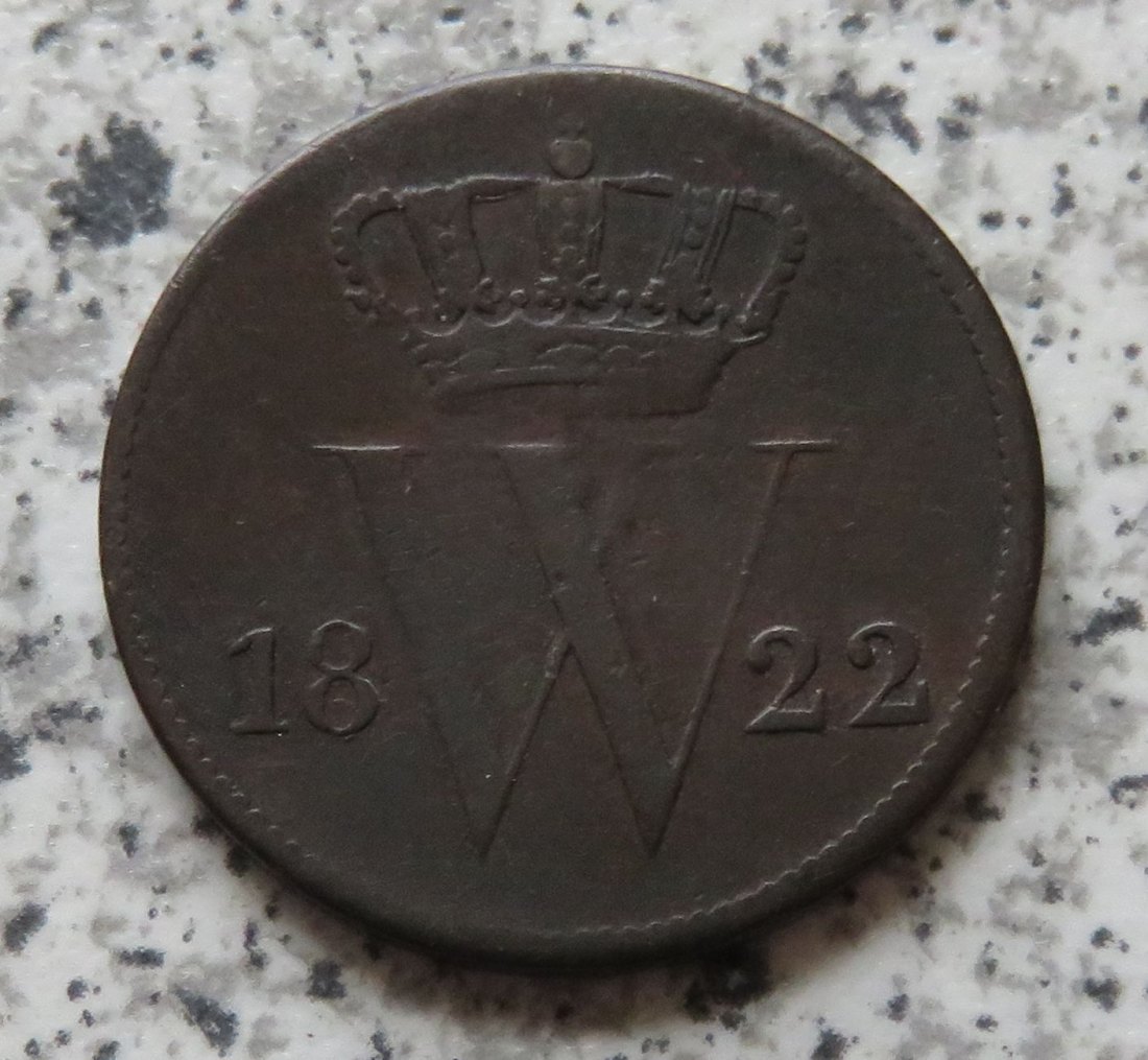  Niederlande 1 Cent 1822   