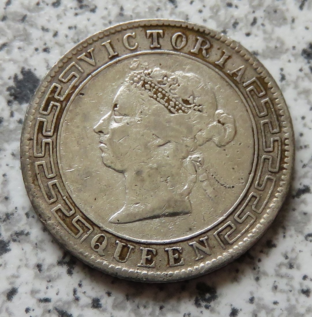  Ceylon 50 Cents 1893   