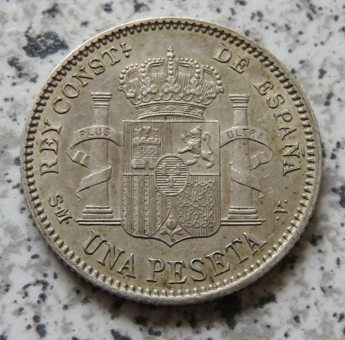  Spanien 1 Peseta 1904   