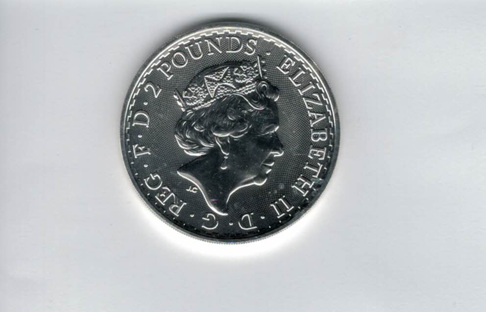  2 Pounds 2023 Britannia 1 Oz Unze Elisabeth Fleck Großbritannien Spittalgold9800 (5455   