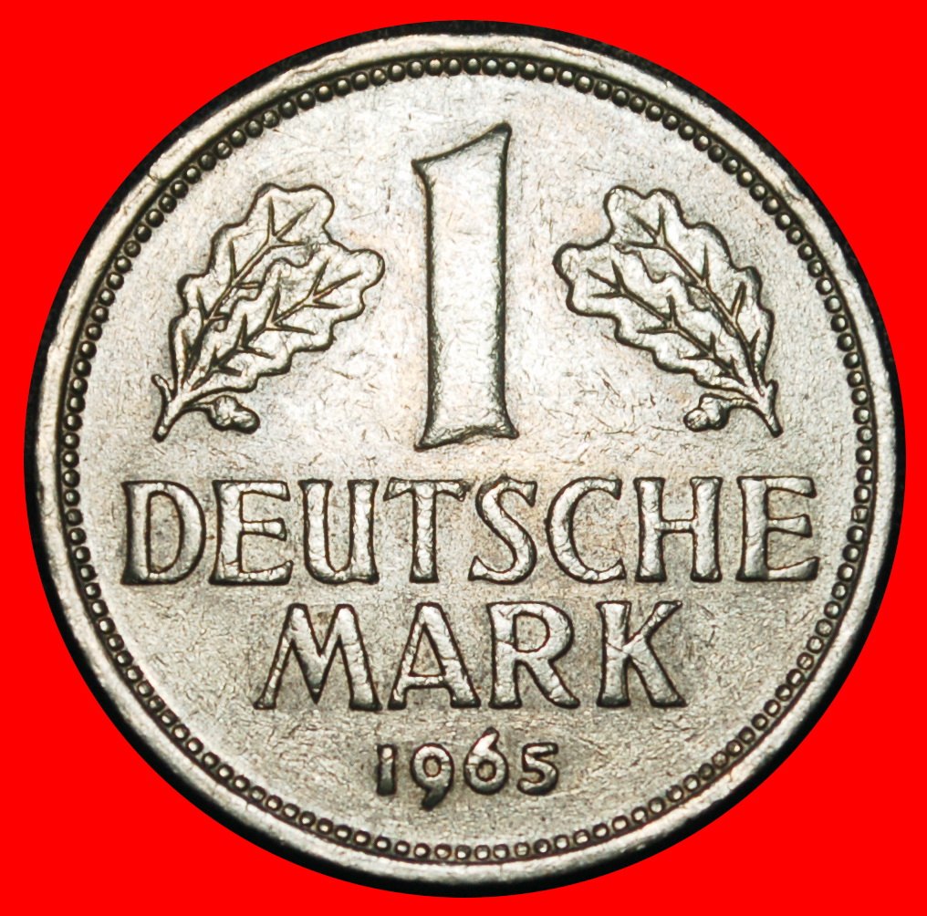  Ⰿ NOT COMMUNIST TYPE (1950-2001): GERMANY ★ 1 MARK 1965D BAVARIA! I A r1!★LOW START ★ NO RESERVE!   