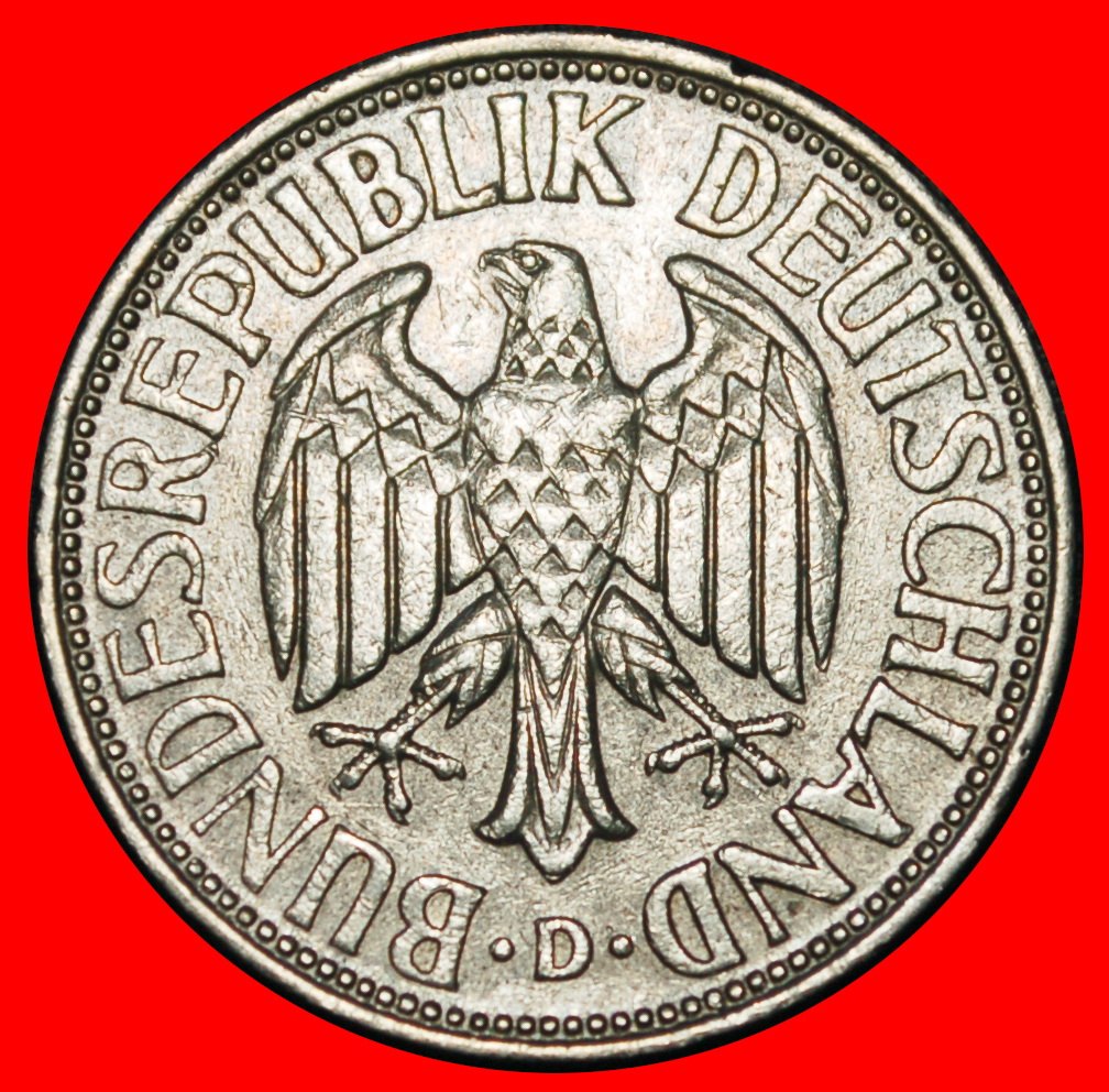  Ⰿ NOT COMMUNIST TYPE (1950-2001): GERMANY ★ 1 MARK 1965D BAVARIA! I A r1!★LOW START ★ NO RESERVE!   