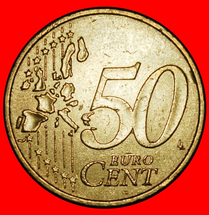  Ⰿ NORDIC GOLD (2002-2026): GERMANY★ 50 EURO CENTS 2002J HAMBURG! MINT LUSTRE★LOW START ★ NO RESERVE!   